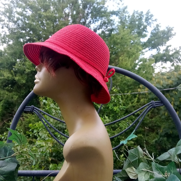 Augusta Hats Paper Crochet Packable Bowler Hat Size OS EUC - Picture 5 of 7